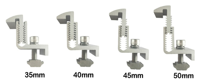 Adjustable Solar End Clamp Adjustable Solar End Clamp