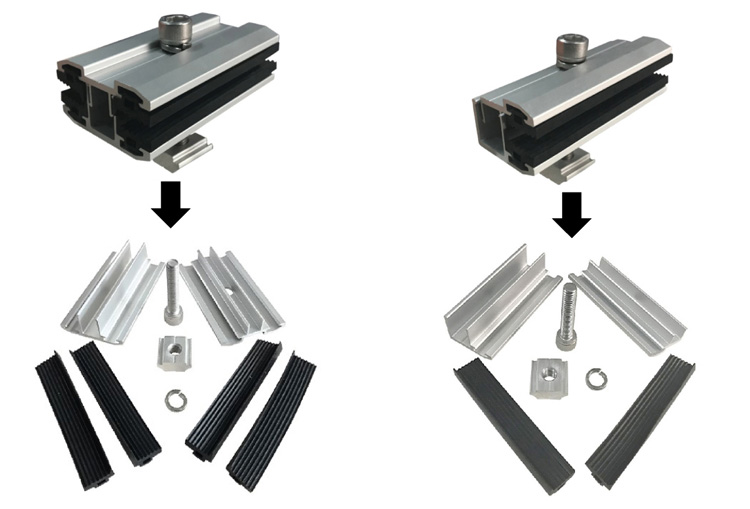 Glass Solar Panel Clamp Glass Solar Panel Clamp