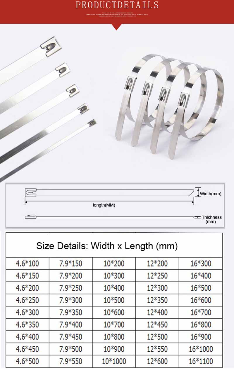 Stainless Steel Cable Ties Stainless Steel Cable Ties