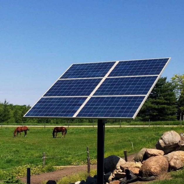 Pole mount solar racking