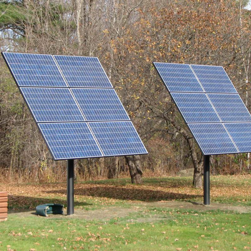 Pole mount solar racking